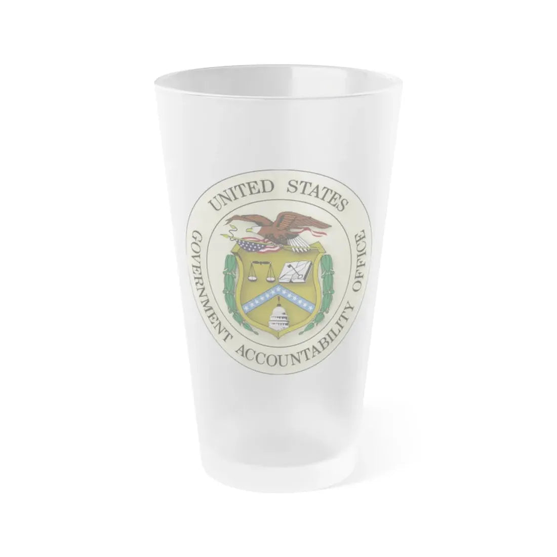Seal of the United States Government Accountability Office - Frosted Pint Glass 16oz 16oz Frosted - Go Mug Yourself