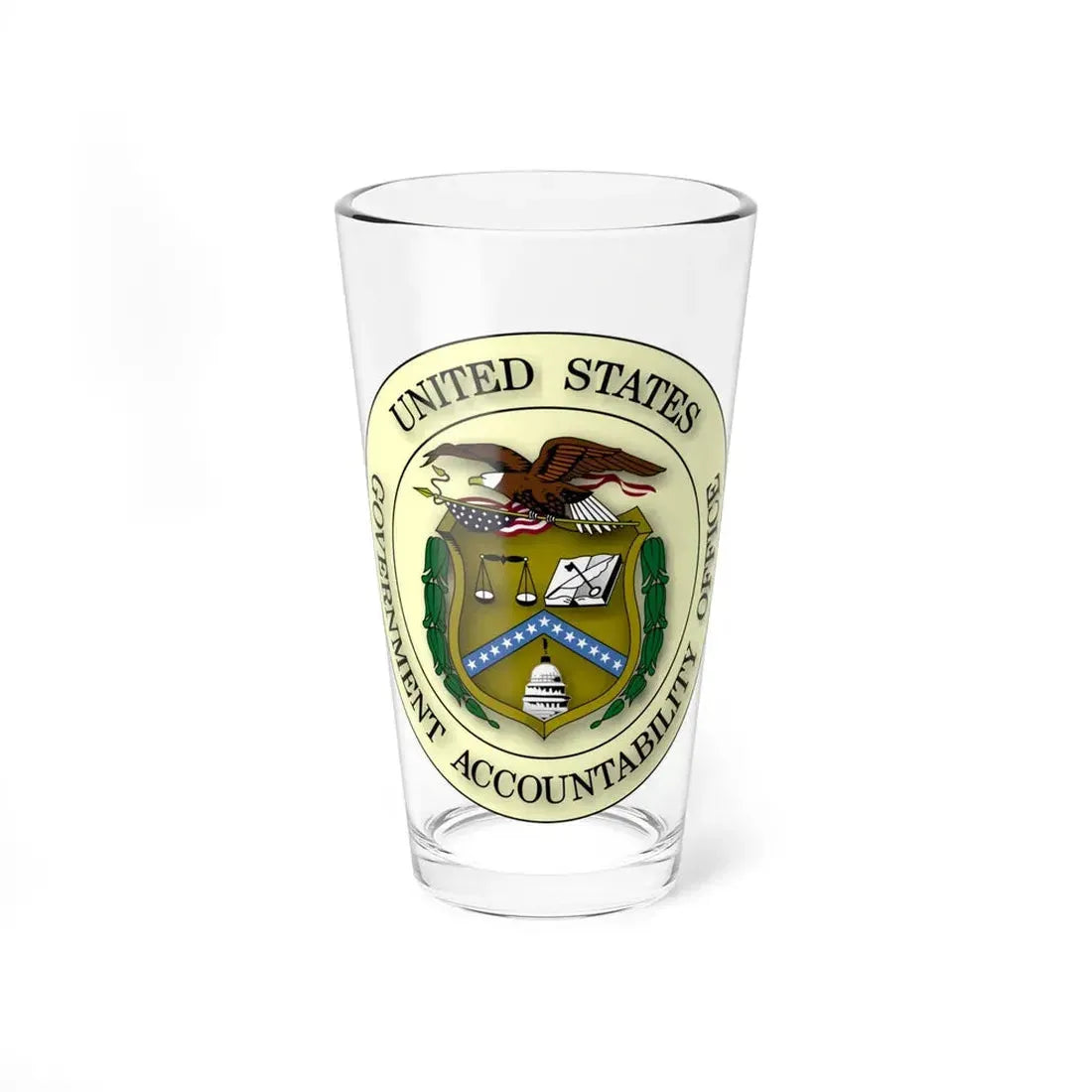 Seal of the United States Government Accountability Office - Pint Glass 16oz 16oz - Go Mug Yourself