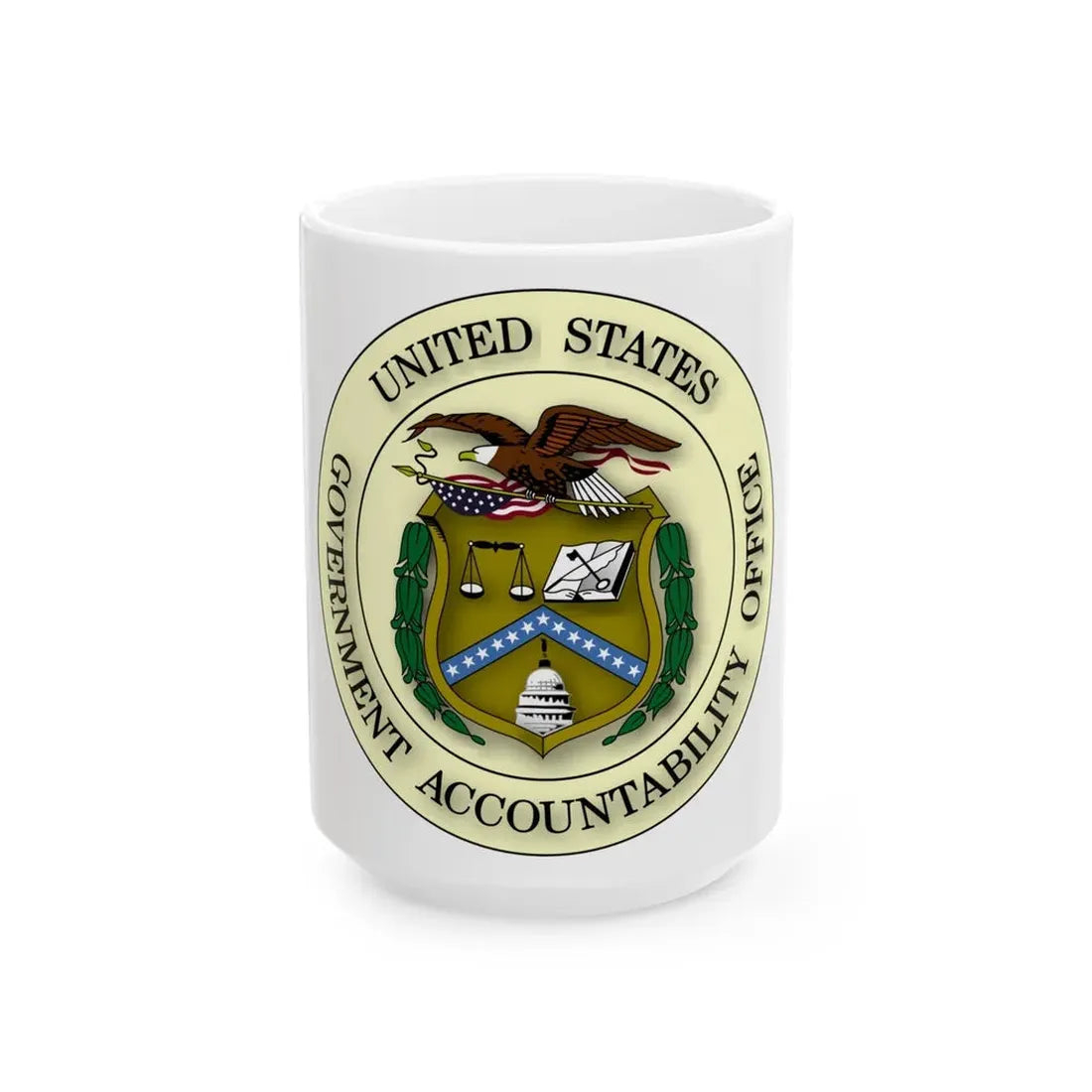 Seal of the United States Government Accountability Office - White Coffee Mug 15oz - Go Mug Yourself