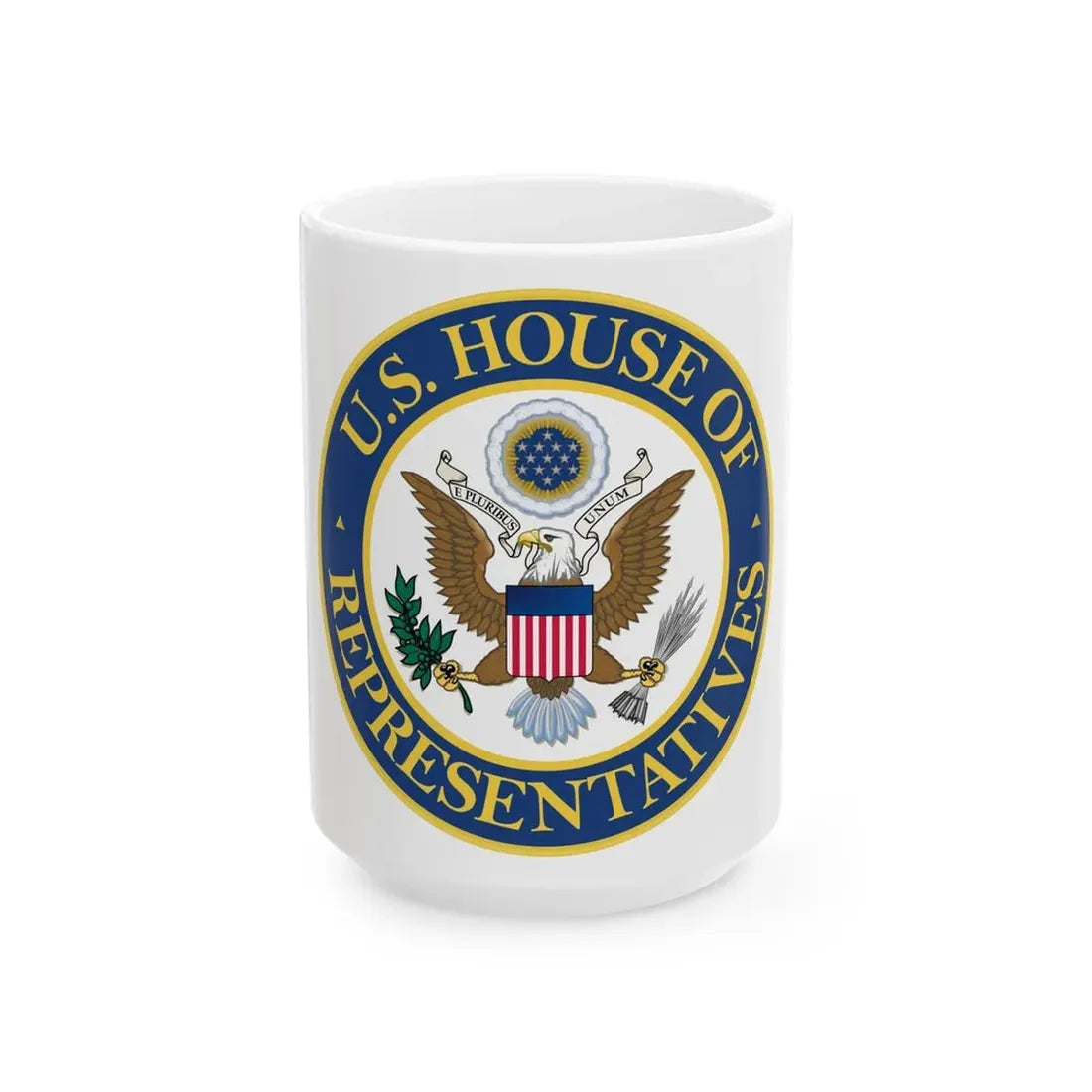 Seal of the United States House of Representatives - White Coffee Mug 15oz - Go Mug Yourself