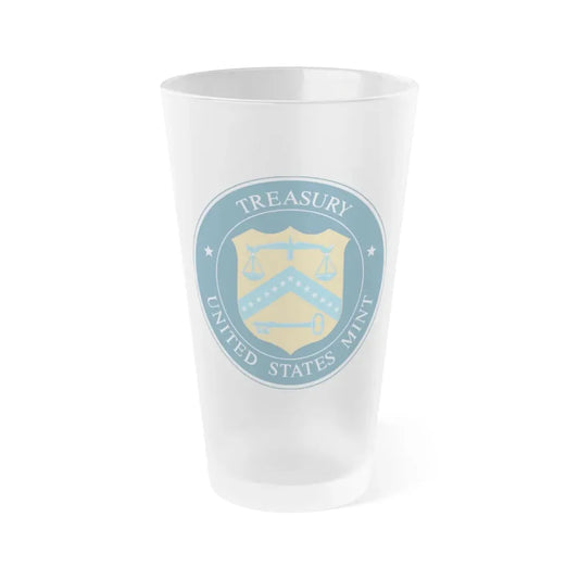 Seal of the United States Mint - Frosted Pint Glass 16oz 16oz Frosted - Go Mug Yourself