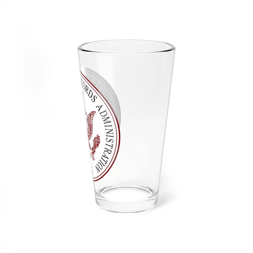Seal of the United States National Archives and Records Administration - Pint Glass 16oz-Go Mug Yourself