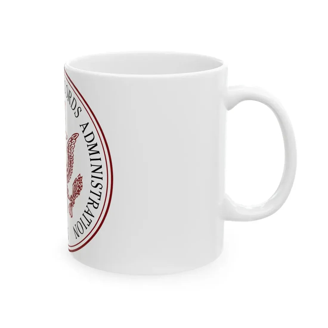 Seal of the United States National Archives and Records Administration - White Coffee Mug - Go Mug Yourself