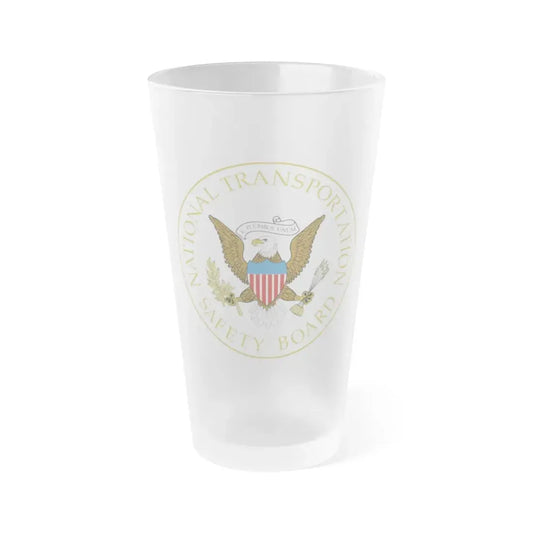Seal of the United States National Transportation Safety Board - Frosted Pint Glass 16oz 16oz Frosted - Go Mug Yourself