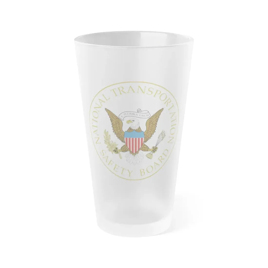 Seal of the United States National Transportation Safety Board - Frosted Pint Glass 16oz 16oz Frosted - Go Mug Yourself