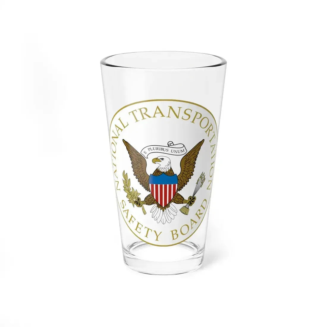 Seal of the United States National Transportation Safety Board - Pint Glass 16oz 16oz - Go Mug Yourself