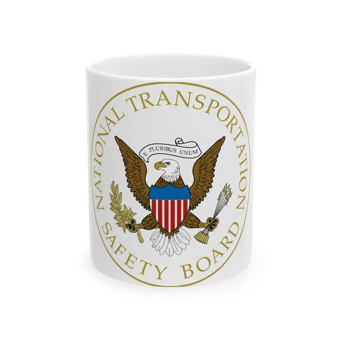 Seal of the United States National Transportation Safety Board - White Coffee Mug 11oz - Go Mug Yourself
