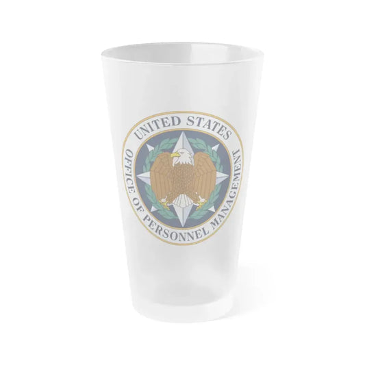 Seal of the United States Office of Personnel Management - Frosted Pint Glass 16oz 16oz Frosted - Go Mug Yourself