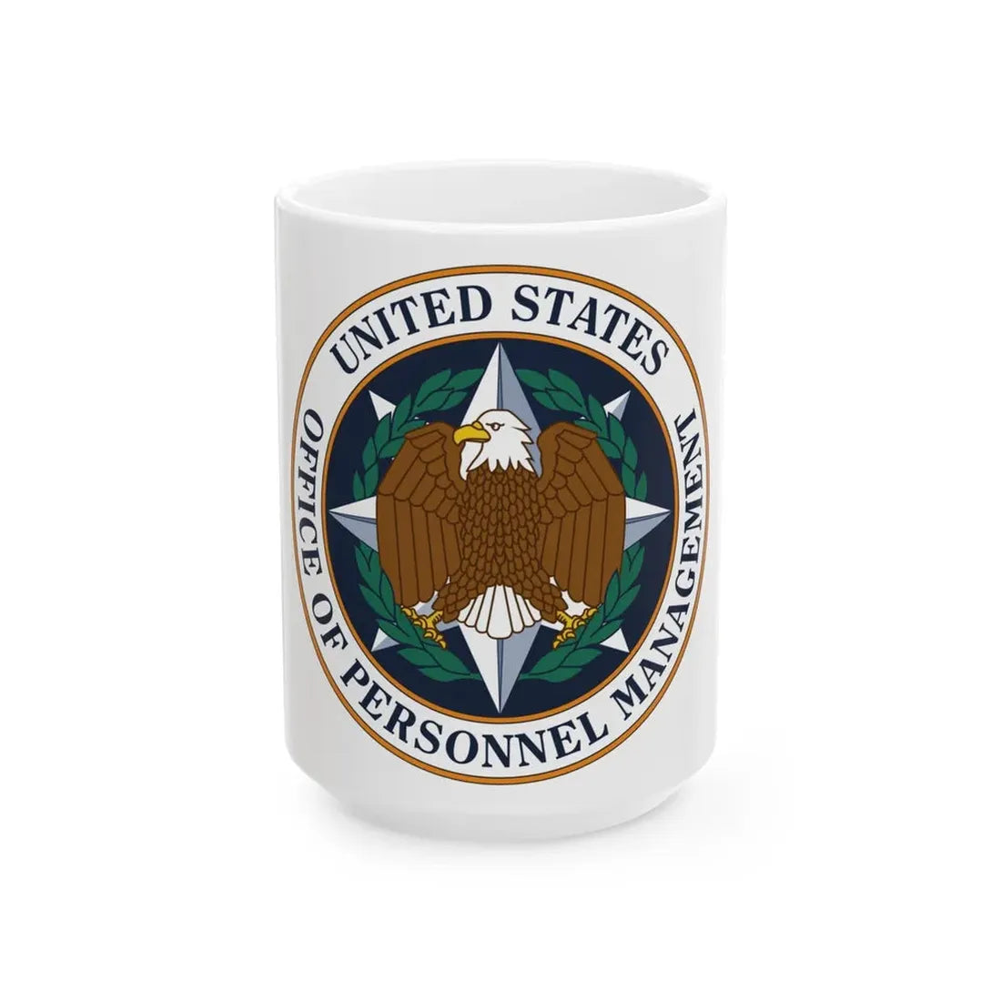 Seal of the United States Office of Personnel Management - White Coffee Mug 15oz - Go Mug Yourself