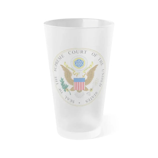 Seal of the United States Supreme Court - Frosted Pint Glass 16oz 16oz Frosted - Go Mug Yourself