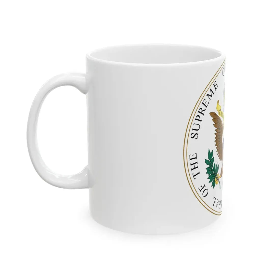 Seal of the United States Supreme Court - White Coffee Mug - Go Mug Yourself