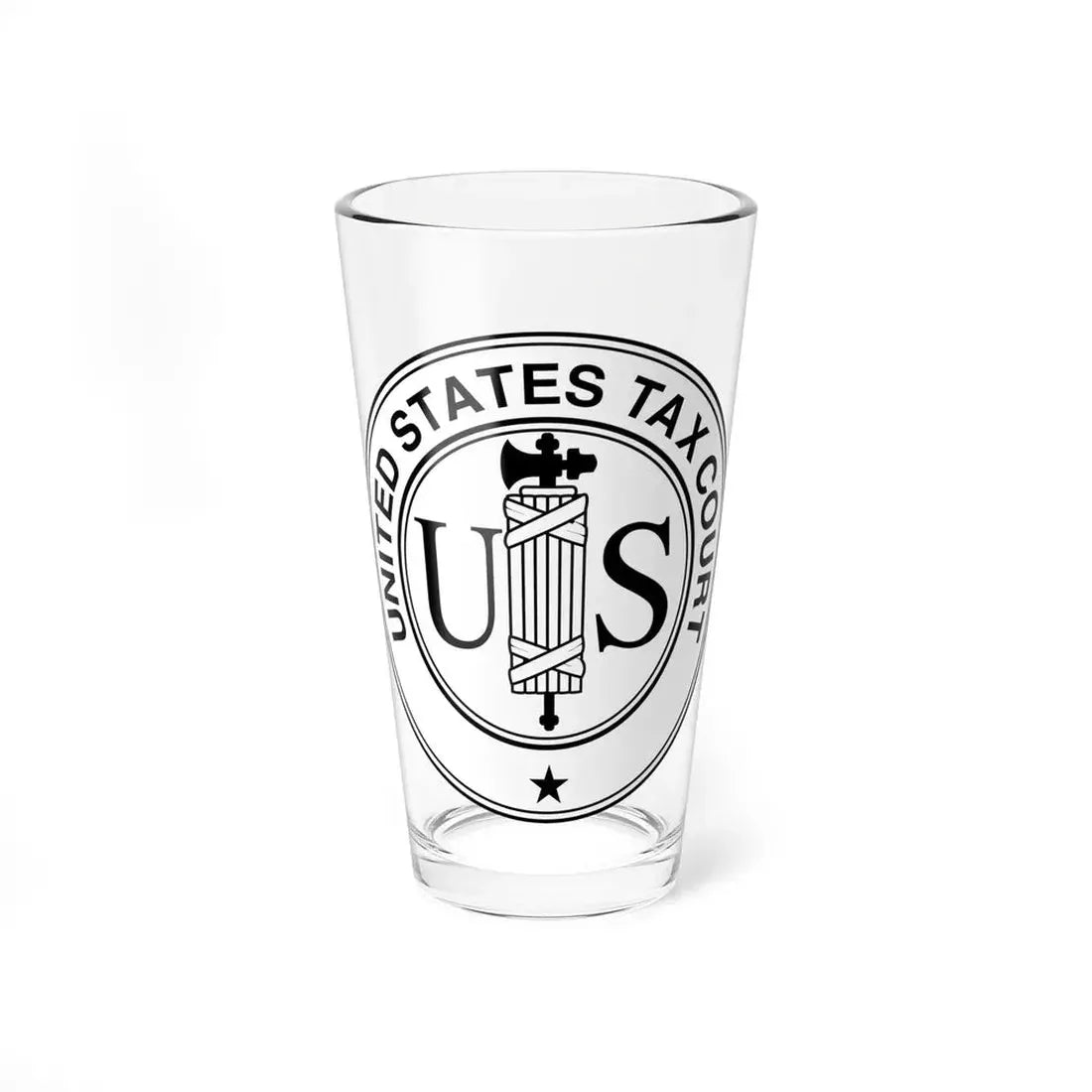 Seal of the United States Tax Court - Pint Glass 16oz 16oz - Go Mug Yourself