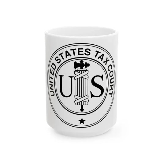Seal of the United States Tax Court - White Coffee Mug 15oz - Go Mug Yourself
