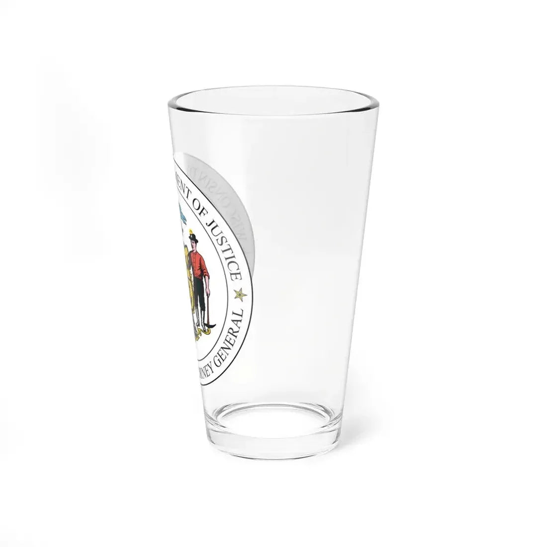 Seal of the Wisconsin Attorney General - Pint Glass 16oz - Go Mug Yourself