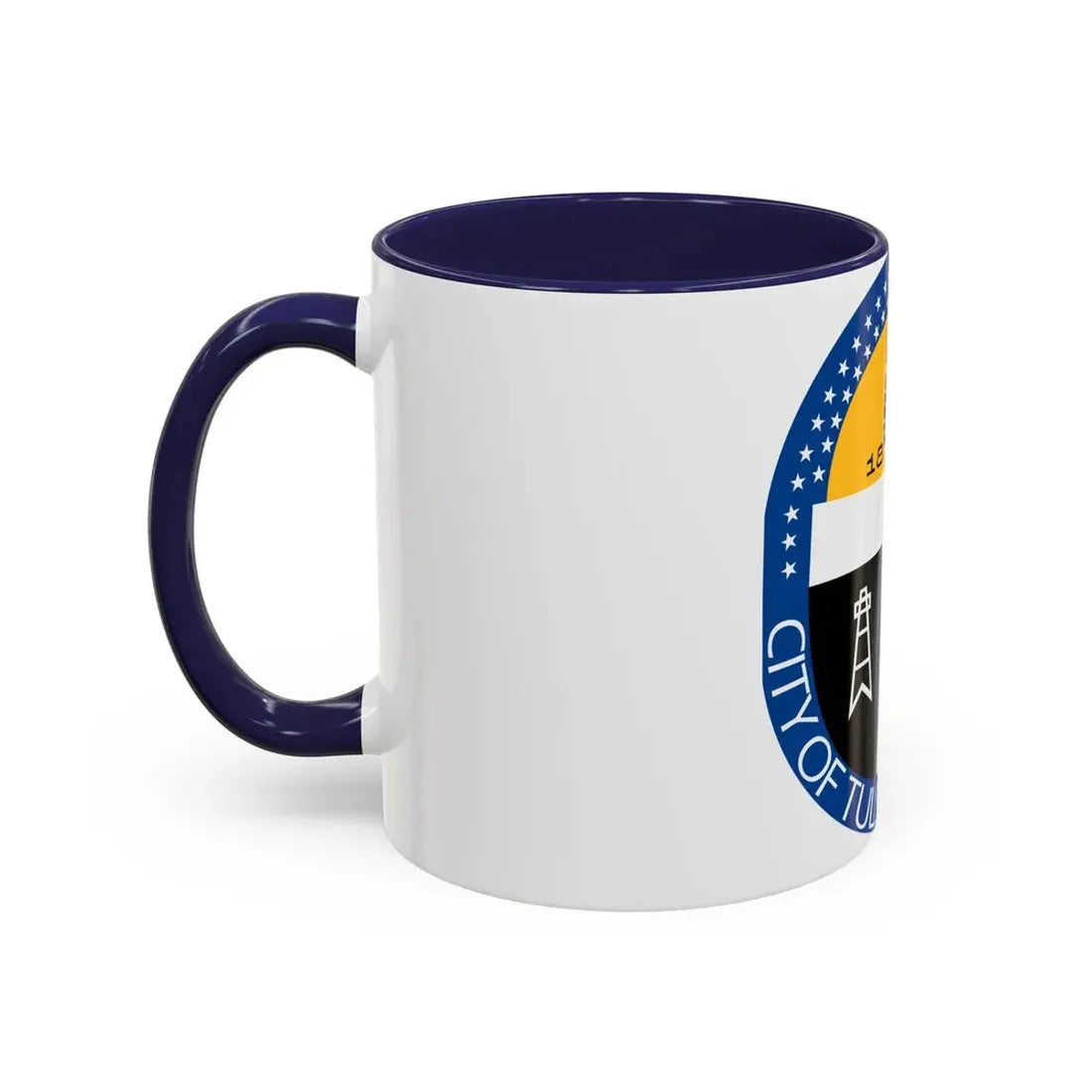 Seal of Tulsa Oklahoma - Accent Coffee Mug - Go Mug Yourself
