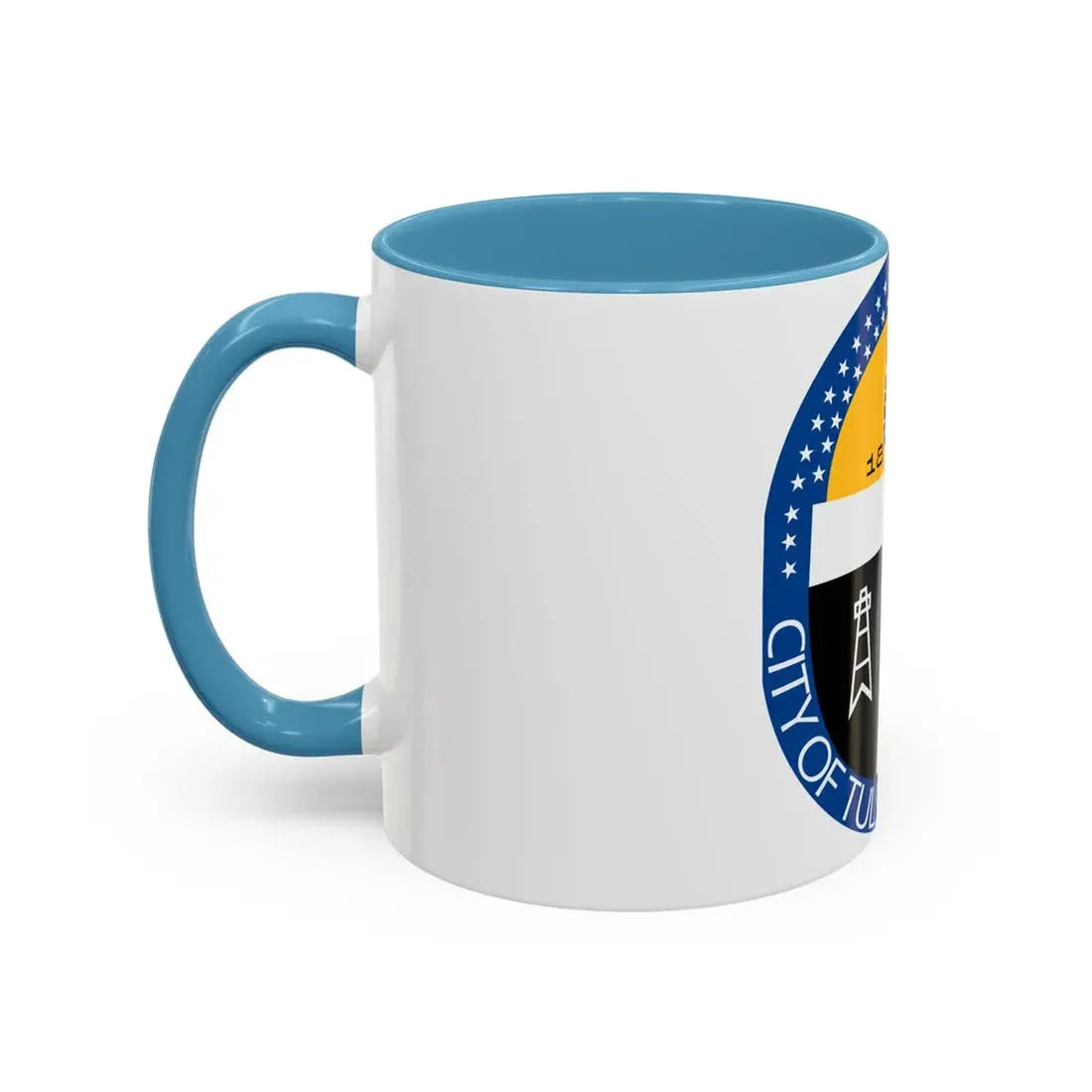 Seal of Tulsa Oklahoma - Accent Coffee Mug - Go Mug Yourself
