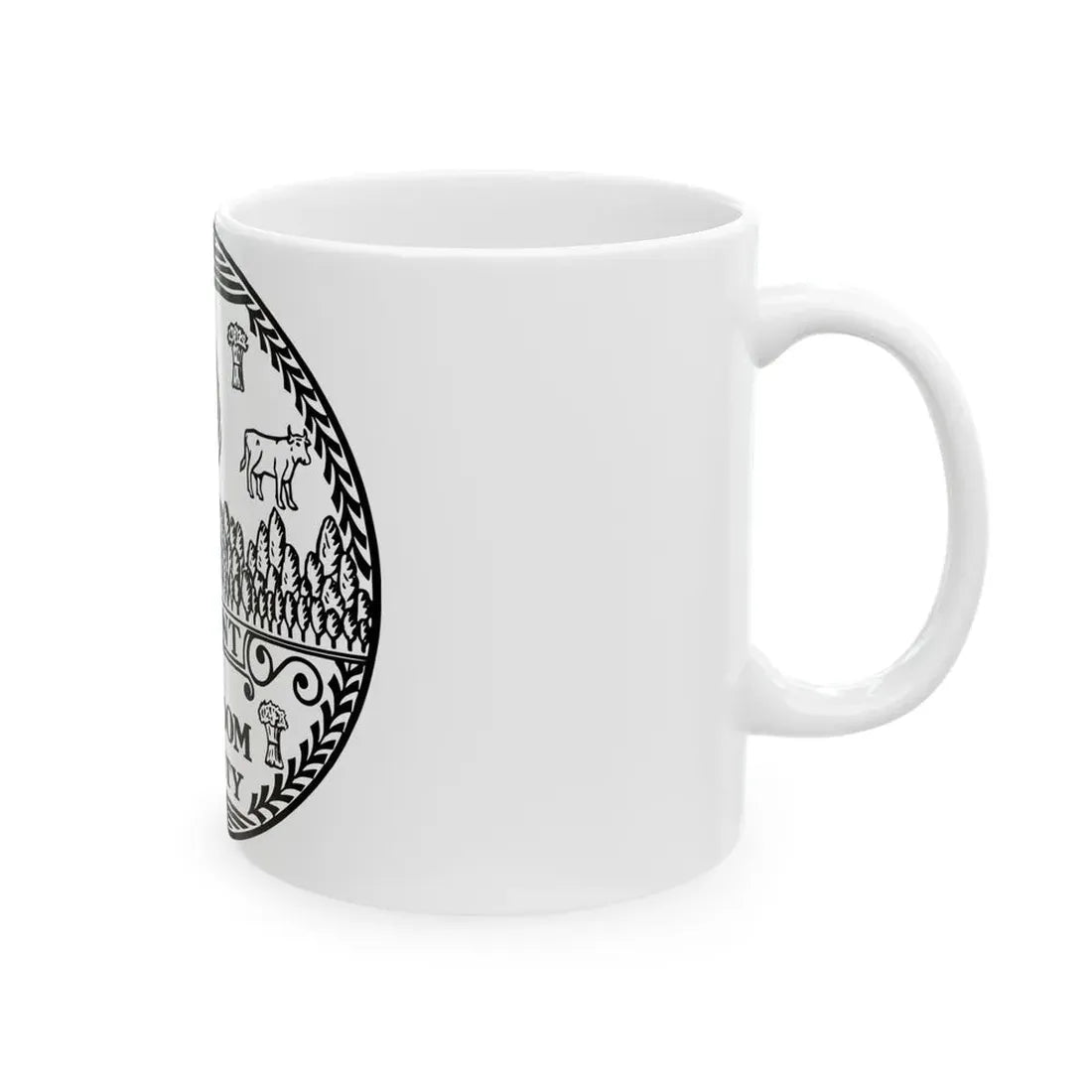 Seal of Vermont BW - White Coffee Mug - Go Mug Yourself