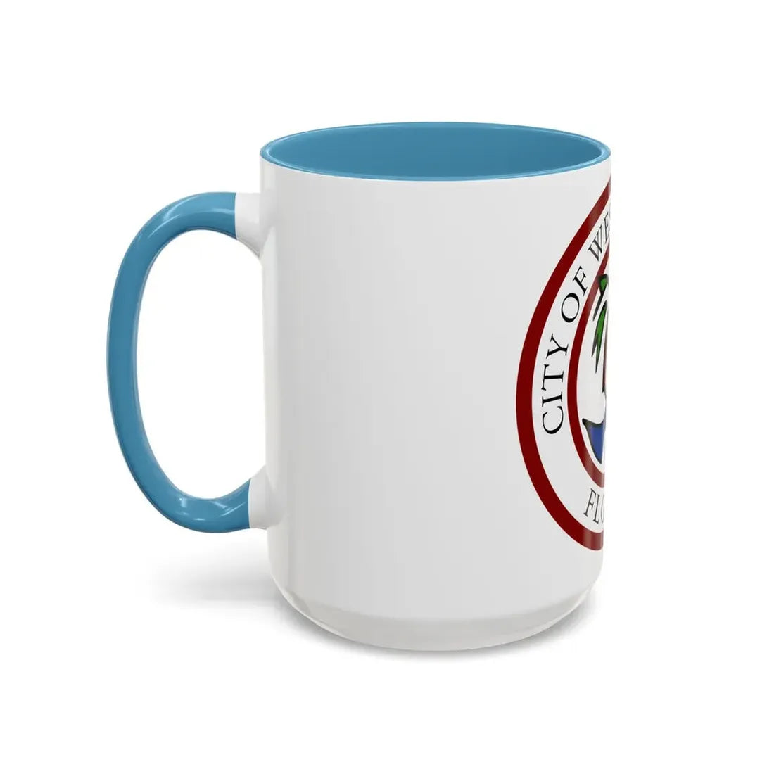 Seal of West Palm Beach Florida - Accent Coffee Mug - Go Mug Yourself