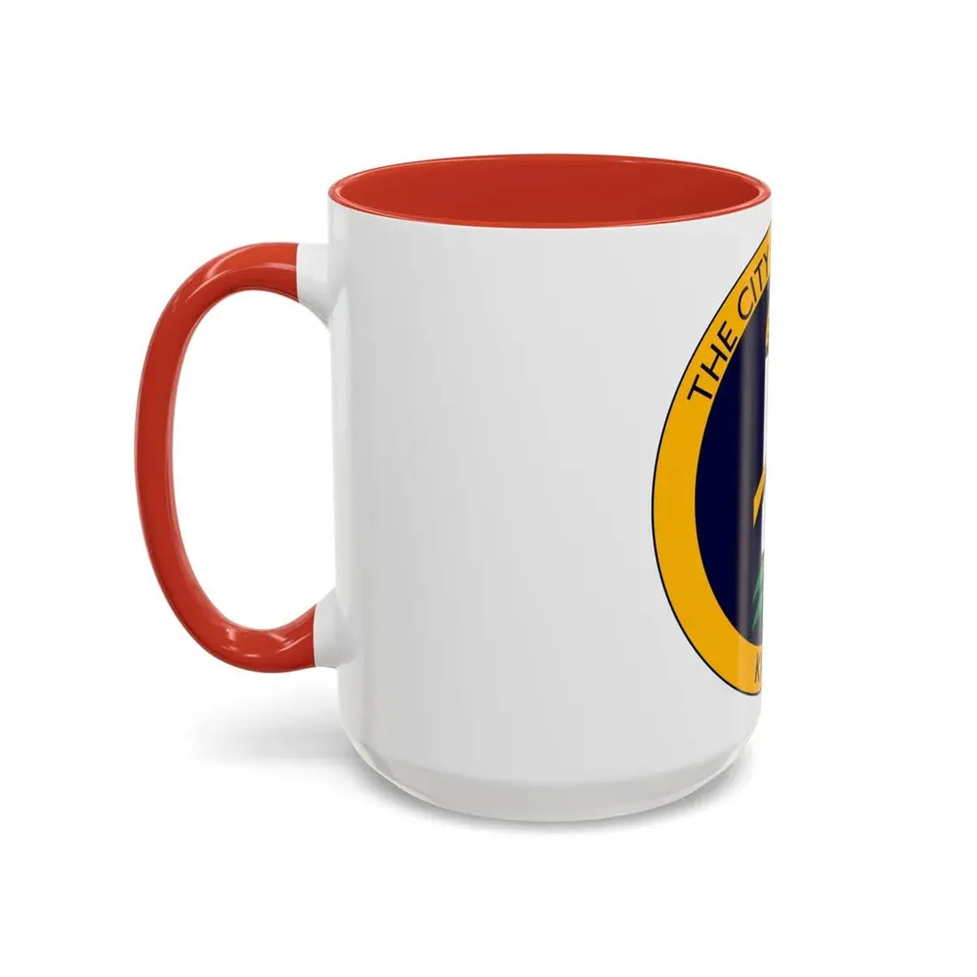 Seal of Wichita Kansas - Accent Coffee Mug - Go Mug Yourself