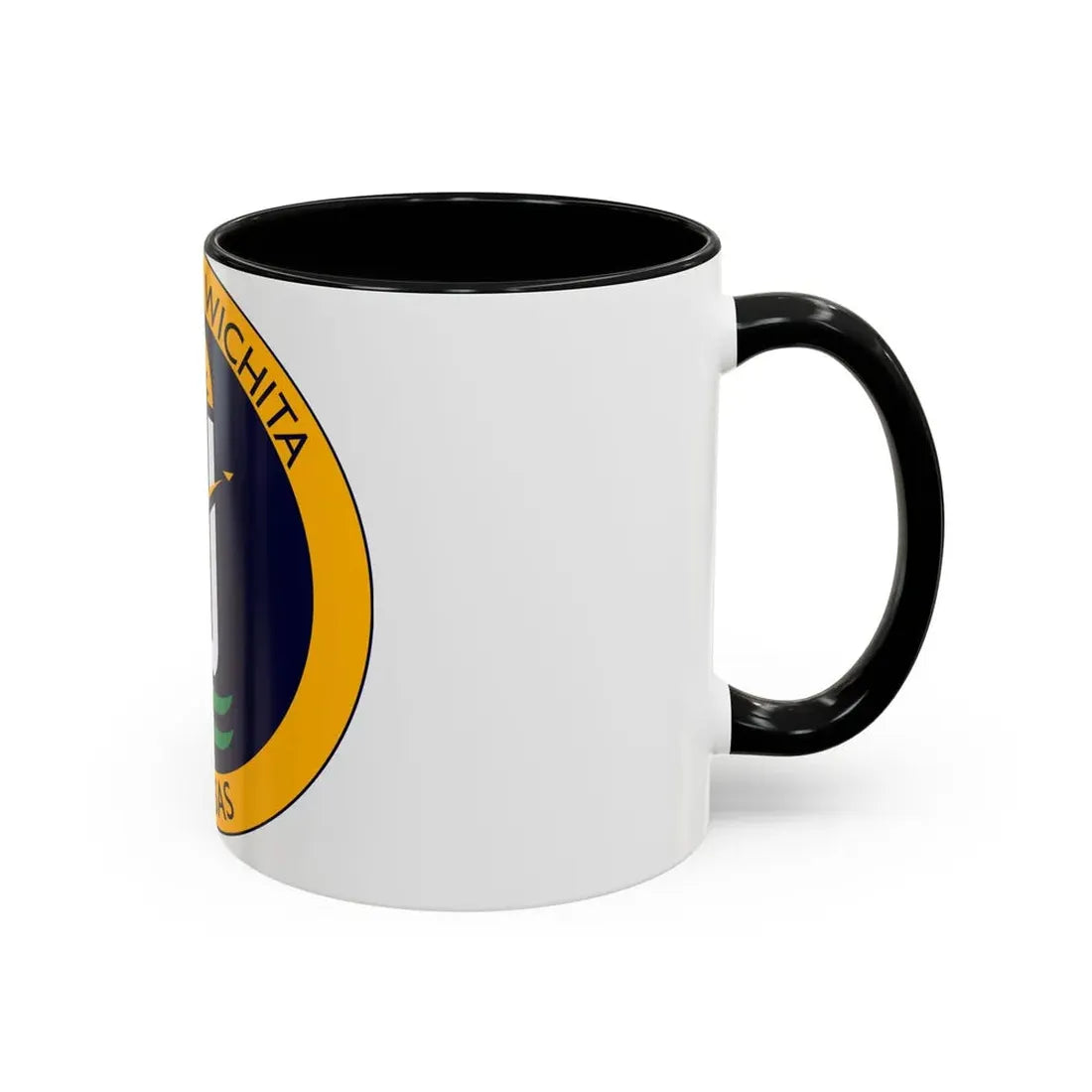 Seal of Wichita Kansas - Accent Coffee Mug - Go Mug Yourself