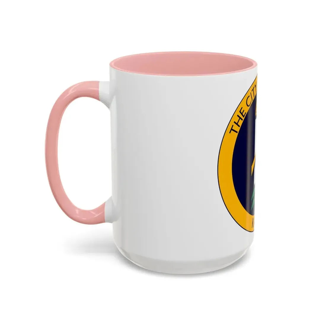 Seal of Wichita Kansas - Accent Coffee Mug - Go Mug Yourself