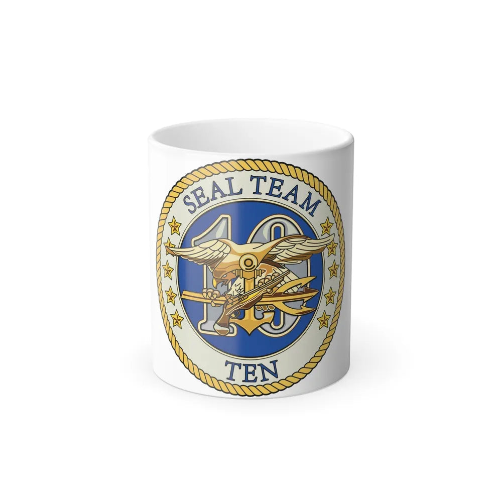 Seal Team 10 Colored (U.S. Navy) Color Changing Mug 11oz-11oz-Go Mug Yourself