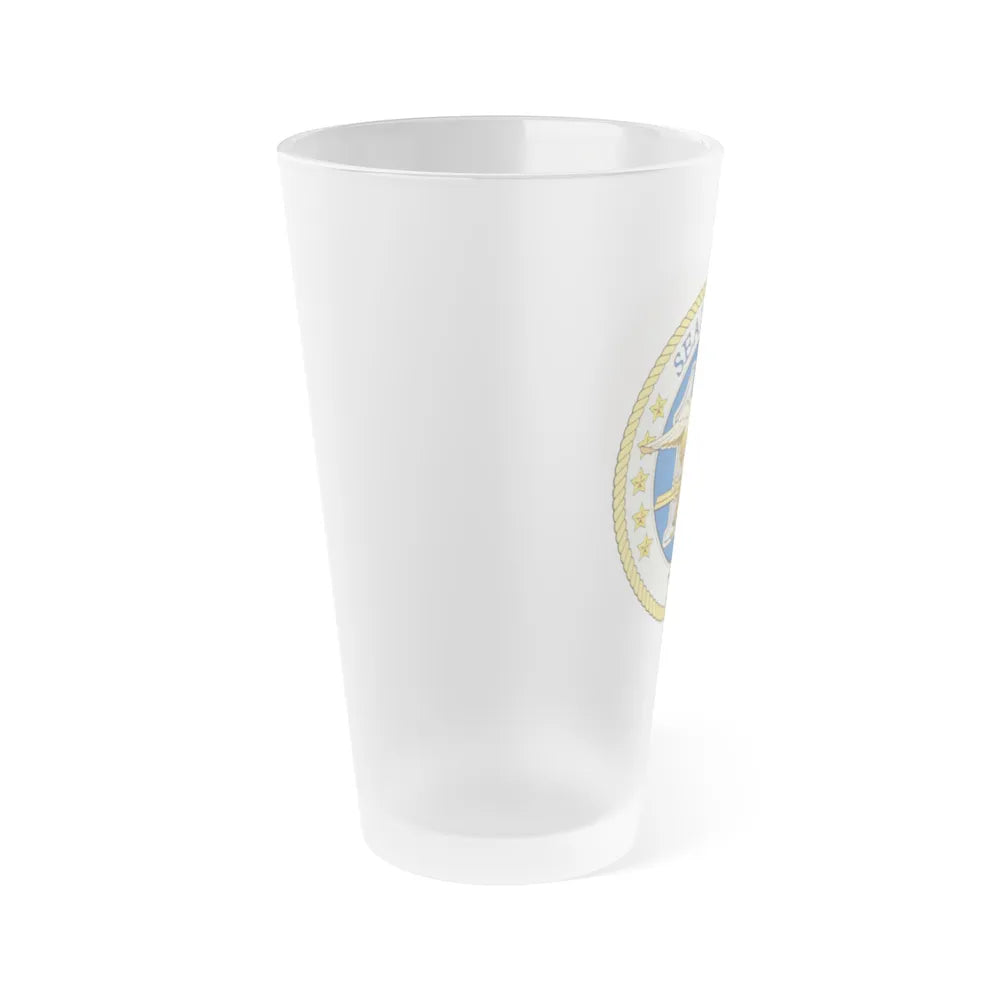 Seal Team 10 Colored (U.S. Navy) Frosted Pint Glass 16oz-Go Mug Yourself