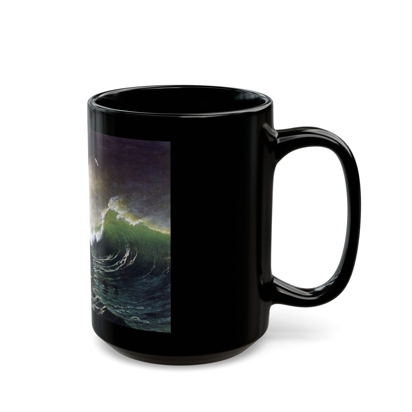 Seals On the Rocks, Farallon Isalnds (1872) - Black Coffee Mug-Go Mug Yourself