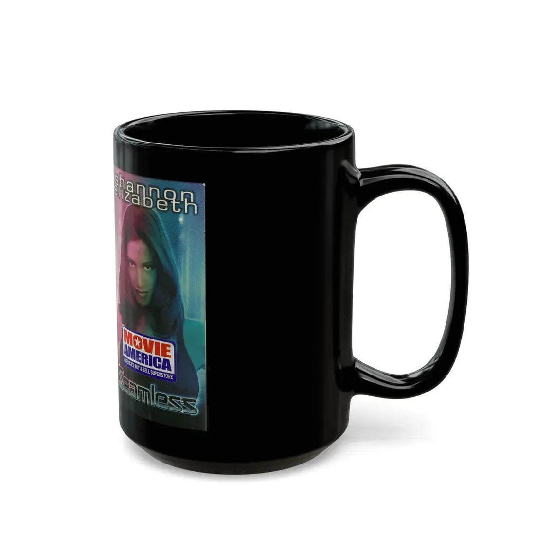 SEAMLESS (VHS COVER) - Black Coffee Mug - Go Mug Yourself