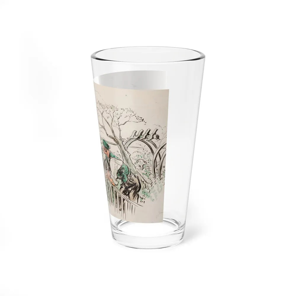 Seaside Town, Woman's Home Companion interior illustration (Magazine Illustration) Pint Glass 16oz - Go Mug Yourself