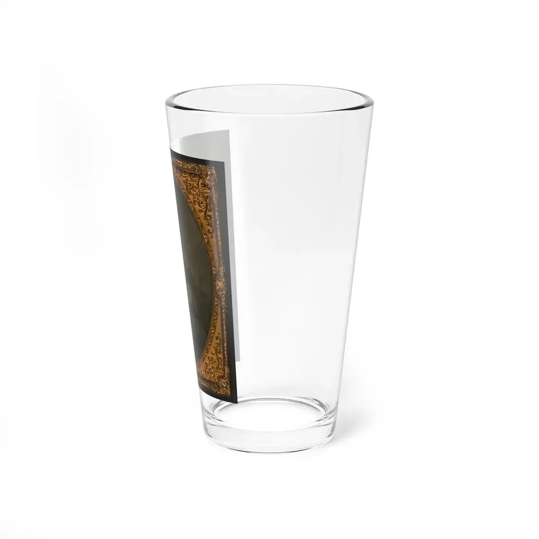 Seated Black Soldier, Frock Coat, Gloves, Kepi (U.S. Civil War) Pint Glass 16oz - Go Mug Yourself