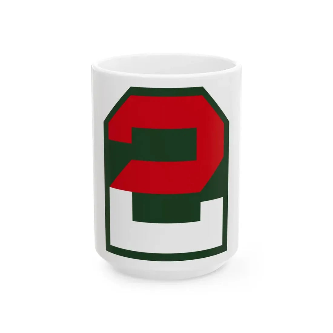 Second United States CSIB (U.S. Army) White Coffee Mug 15oz - Go Mug Yourself