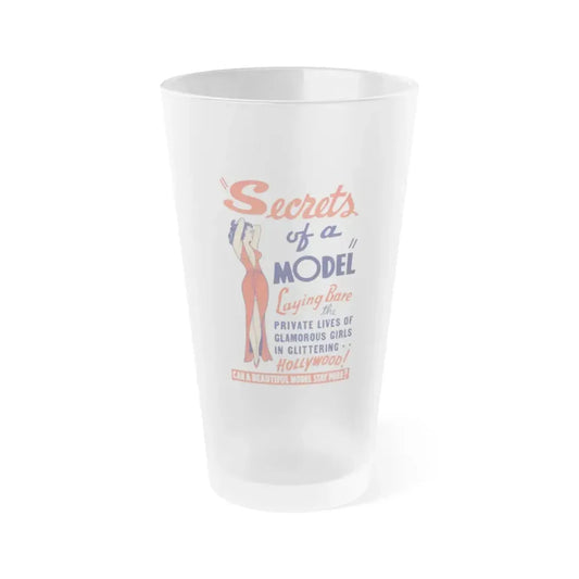 SECRETS OF A MODEL 1940 Movie Poster - Frosted Pint Glass 16oz 16oz Frosted - Go Mug Yourself