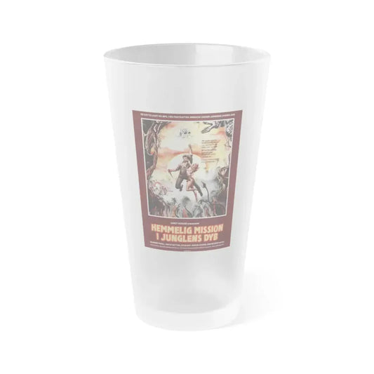 SECRETS OF THE PHANTOM CAVERNS (DANISH) 1983 Movie Poster - Frosted Pint Glass 16oz 16oz Frosted - Go Mug Yourself