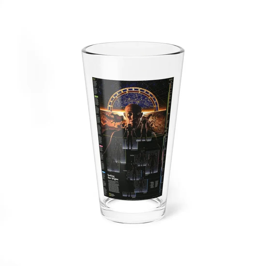 Seeking Our Origins (1997) (Map) Pint Glass 16oz 16oz - Go Mug Yourself