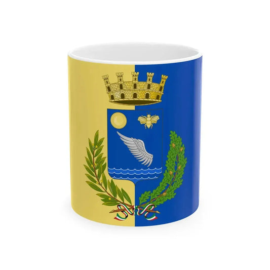 Segrate-Bandiera (Italy) White Coffee Mug 11oz - Go Mug Yourself