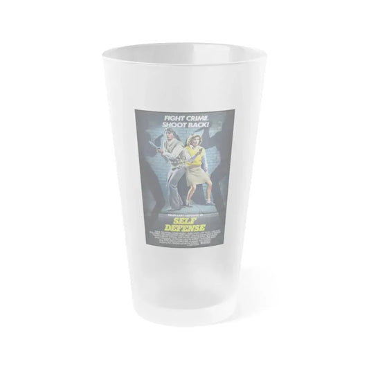 SELF DEFENSE (NIGHT WARRIORS) 1983 Movie Poster - Frosted Pint Glass 16oz 16oz Frosted - Go Mug Yourself