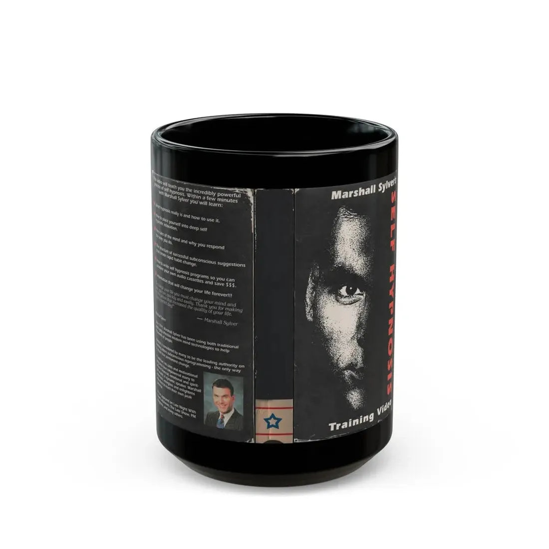 SELF HYPNOSIS (VHS COVER) - Black Coffee Mug 15oz - Go Mug Yourself