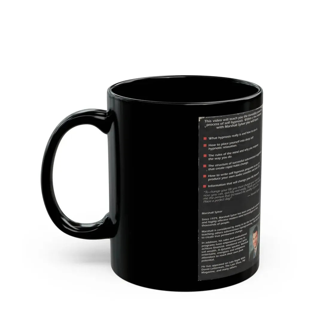 SELF HYPNOSIS (VHS COVER) - Black Coffee Mug - Go Mug Yourself