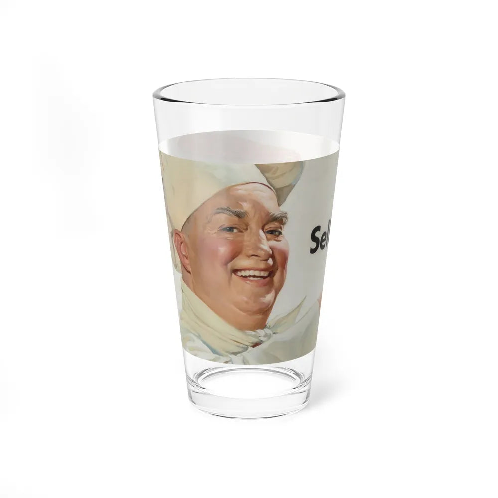 Selling Like FORDS!, Ford Motor Company billboard illustration (Magazine Illustration) Pint Glass 16oz - Go Mug Yourself