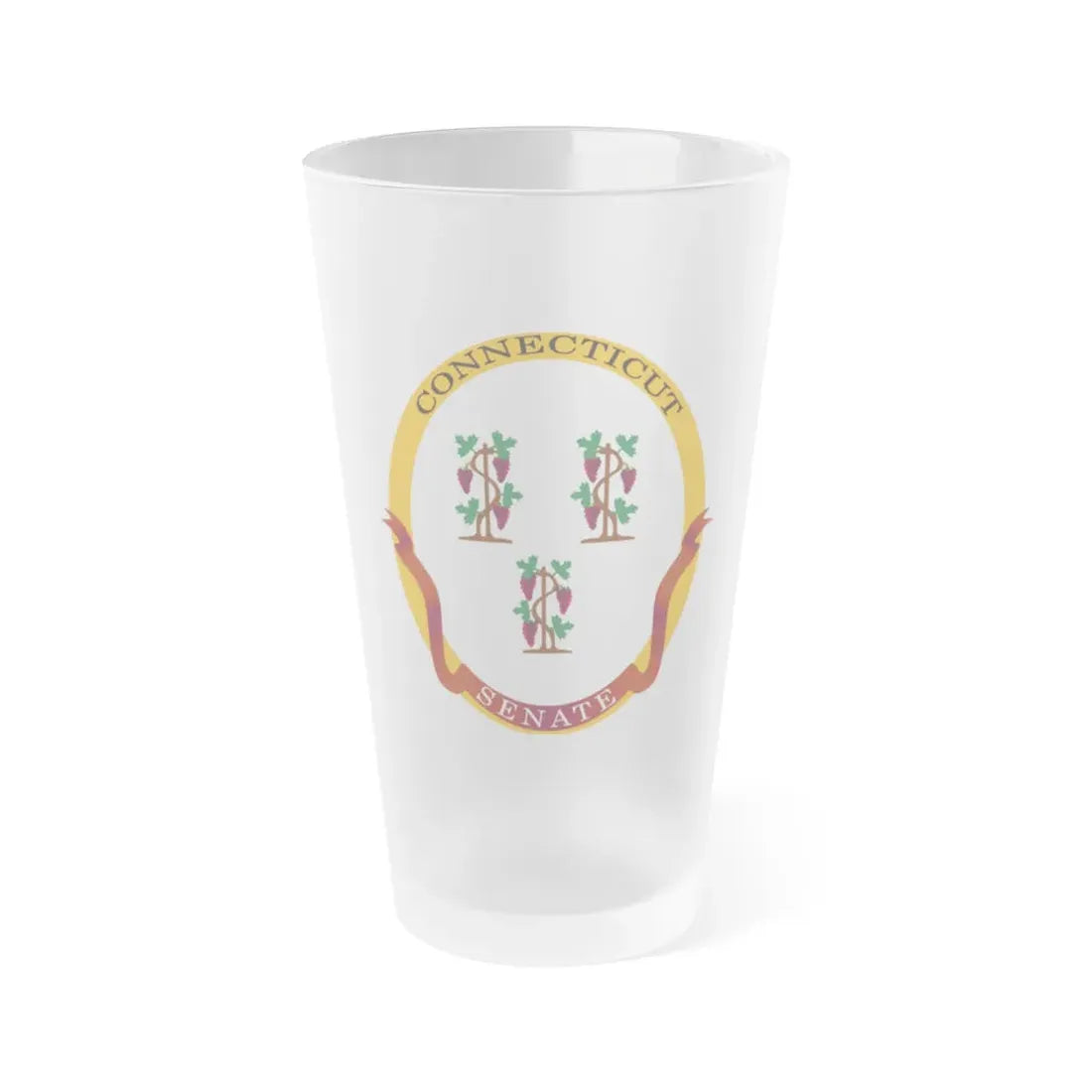 Senate of Connecticut - Frosted Pint Glass 16oz 16oz Frosted - Go Mug Yourself
