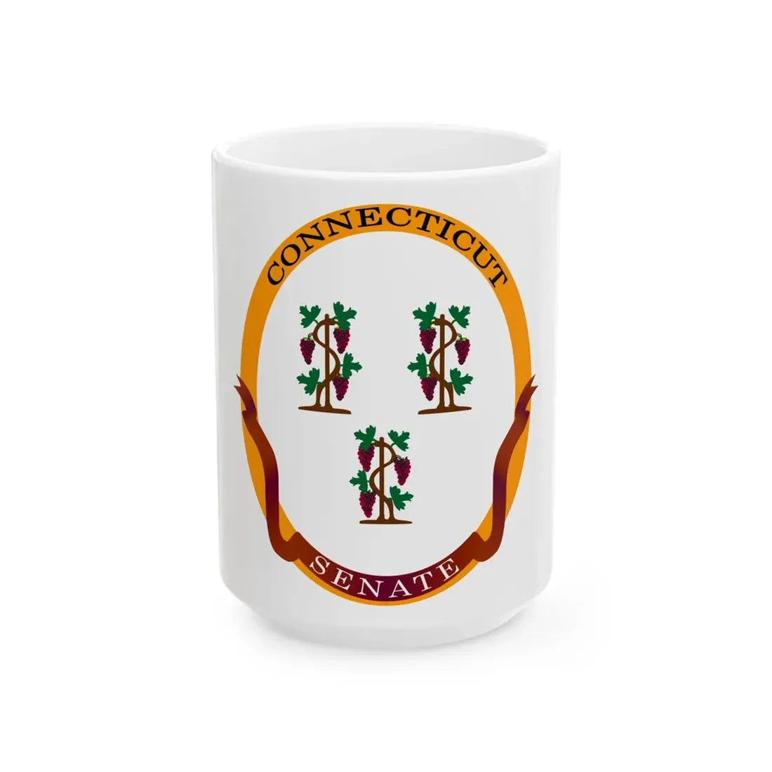 Senate of Connecticut - White Coffee Mug 15oz - Go Mug Yourself