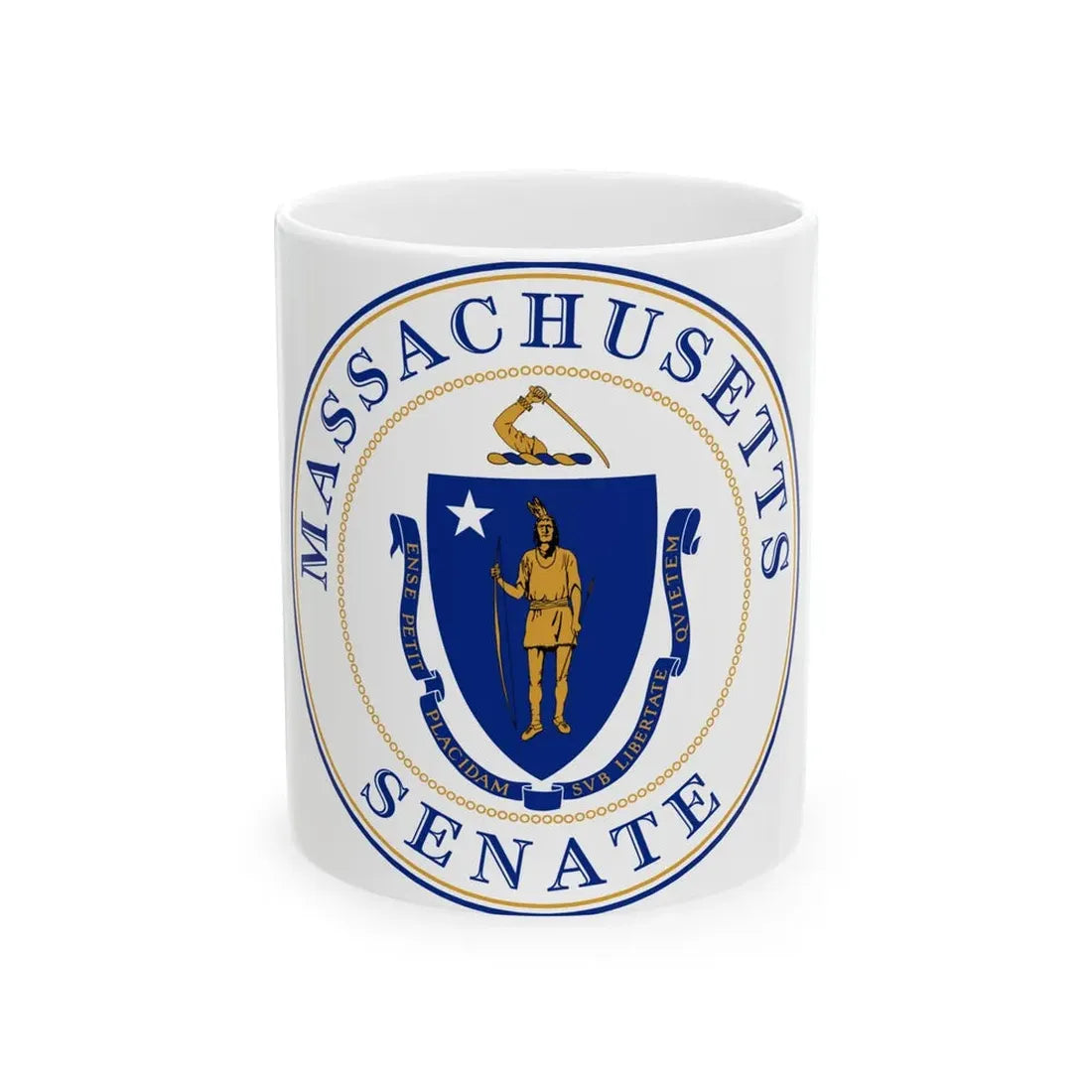 Senate of Massachusetts - White Coffee Mug 11oz - Go Mug Yourself