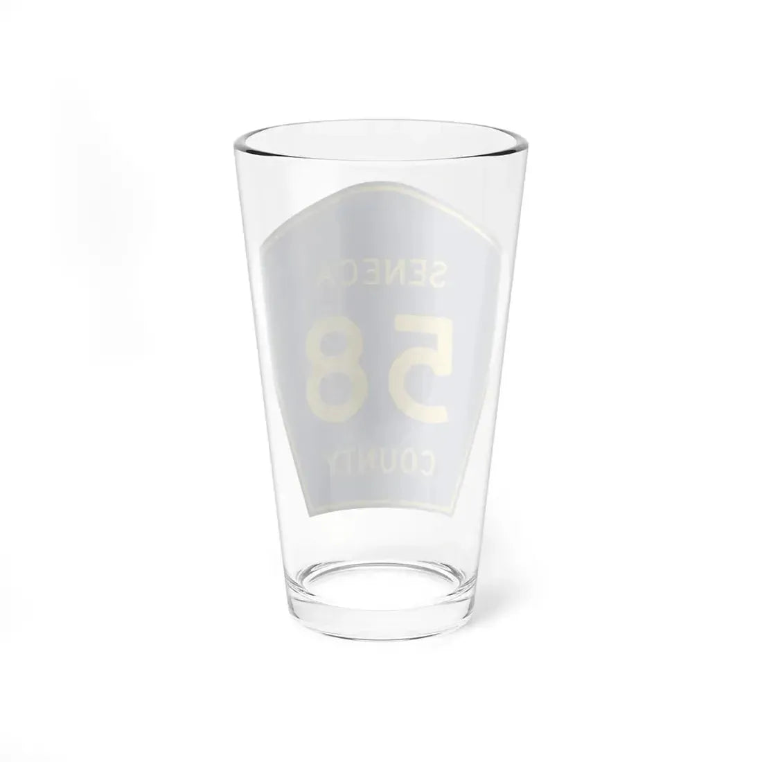 Seneca County 58 (Ohio) (Road Sign) Pint Glss 16oz - Go Mug Yourself