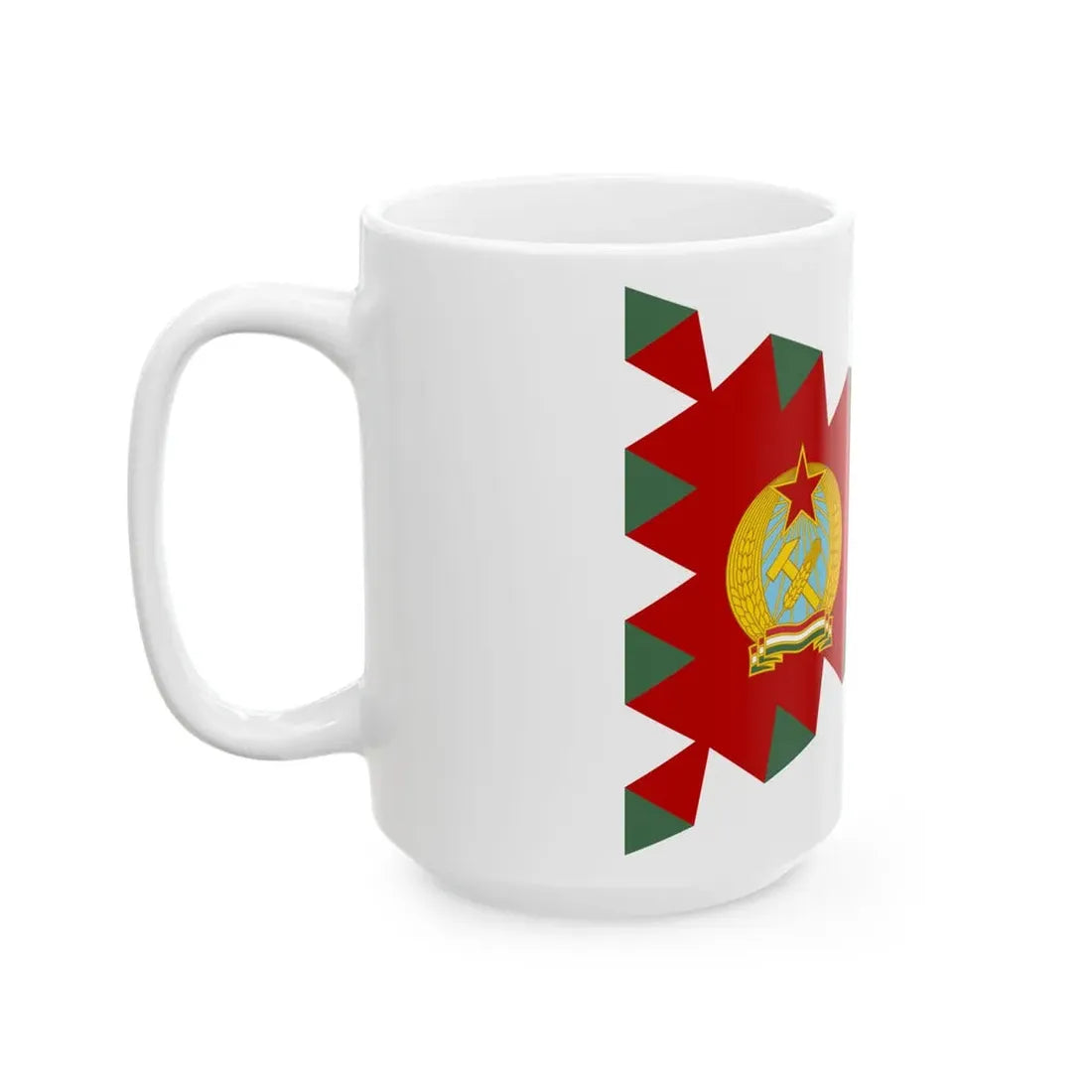 Senior Commanders Pennant of Hungary 1955-1957 (Hungary) White Coffee Mug - Go Mug Yourself