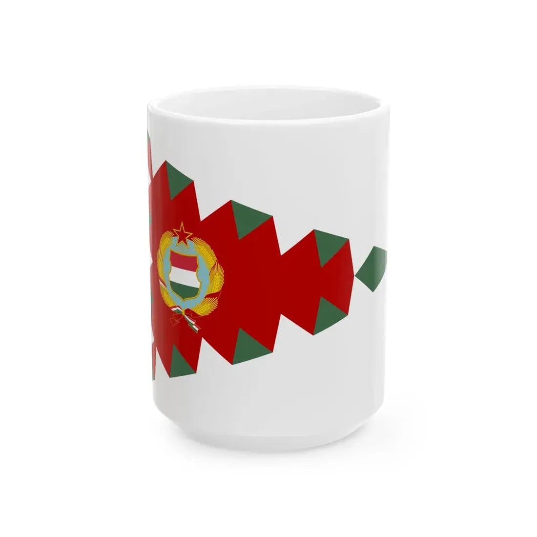 Senior Commanders Pennant of Hungary 1957-1991 (Hungary) White Coffee Mug 15oz - Go Mug Yourself