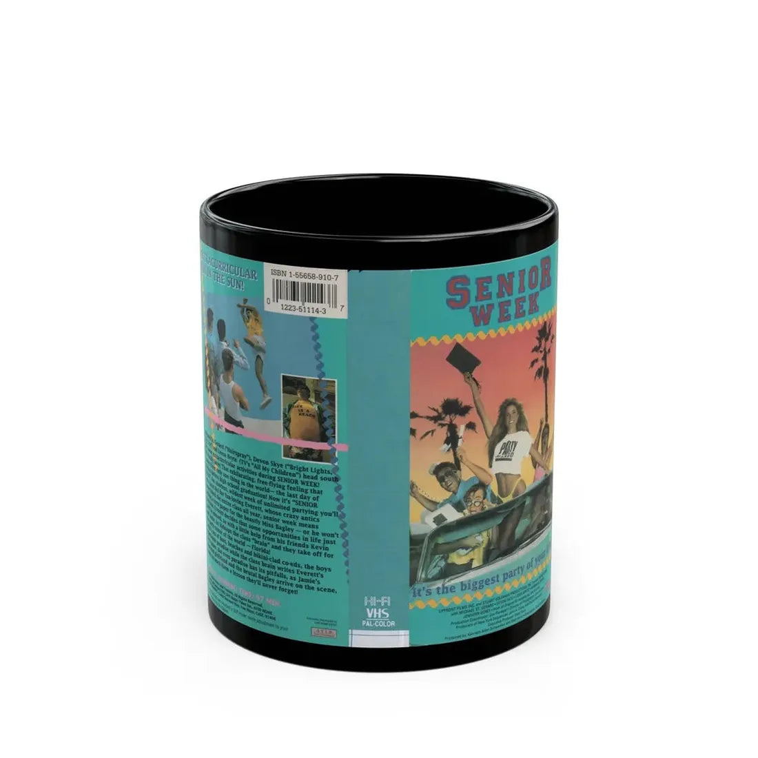 SENIOR WEEK (VHS COVER) - Black Coffee Mug 11oz - Go Mug Yourself
