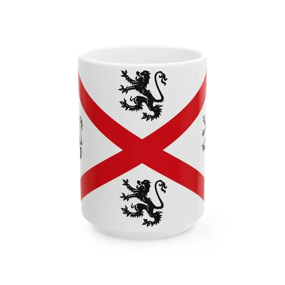 Seraing vlag (Belgium) White Coffee Mug 15oz - Go Mug Yourself