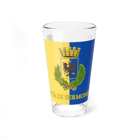 Sermoneta-Bandiera 2021- (Italy) Pint Glass 16oz 16oz - Go Mug Yourself
