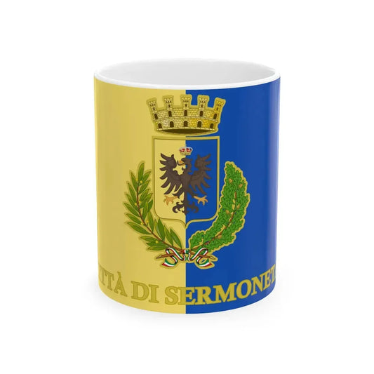 Sermoneta-Bandiera 2021- (Italy) White Coffee Mug 11oz - Go Mug Yourself
